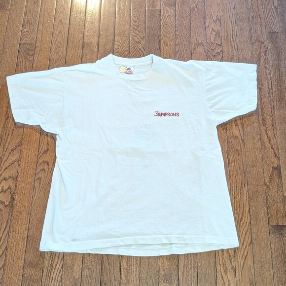 Simpsons Bart Funny 'Dont Be A Boner Dude' Raunchy T-Shirt Made in USA Sz XL - Picture 3 of 7